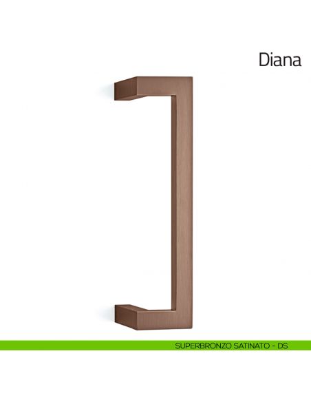 Maniglione per porta Diana Olivari zancato superbronzo satinato