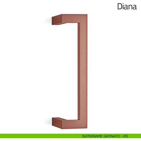 Maniglione per porta Diana Olivari zancato superrame satinato