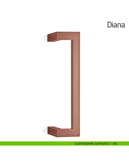 Maniglione per porta Diana Olivari zancato superrame satinato