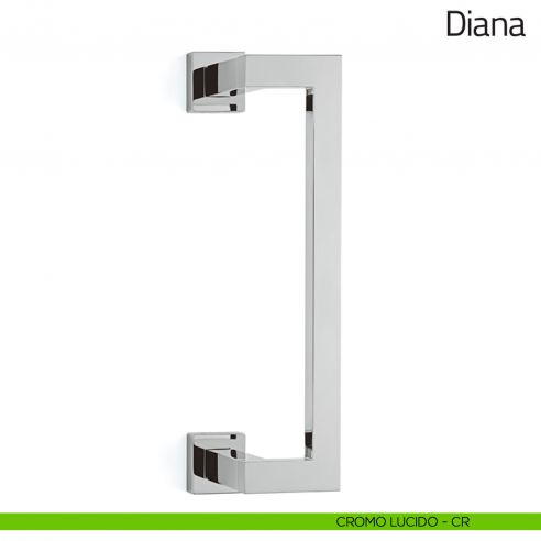 Maniglione per porta Diana Olivari zancato cromo lucido