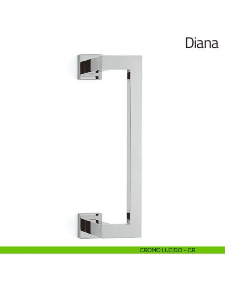 Maniglione per porta Diana Olivari zancato cromo lucido