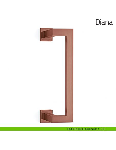 Maniglione per porta Diana Olivari zancato superrame satinato
