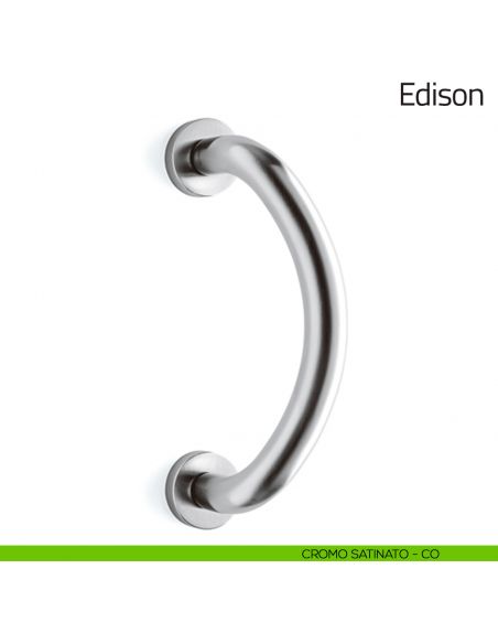 Maniglione per porta Edison Olivari zancato cromo satinato