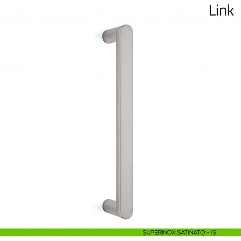 Maniglione per porta Link Olivari superinox satinato