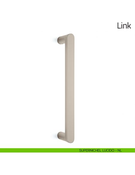 Maniglione per porta Link Olivari supernichel lucido