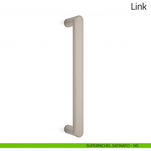 Maniglione per porta Link Olivari supernichel satinato
