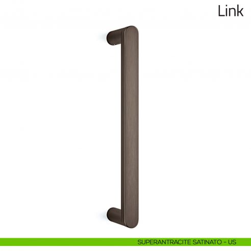 Maniglione per porta Link Olivari superantracite satinato