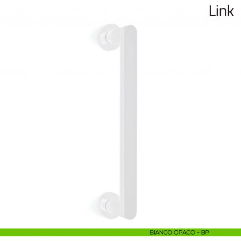 Maniglione per porta Link Olivari bianco opaco