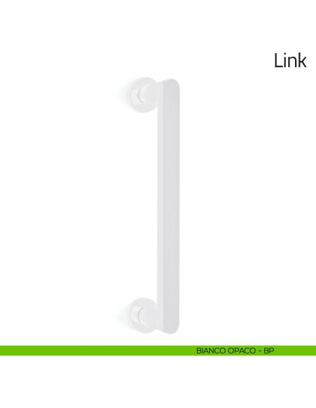Maniglione per porta Link Olivari bianco opaco