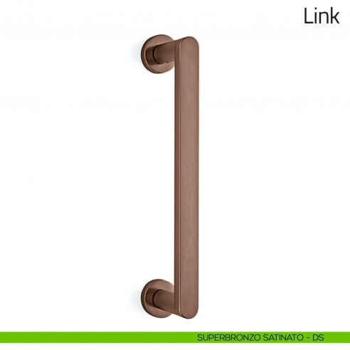 Maniglione per porta Link Olivari superbronzo satinato