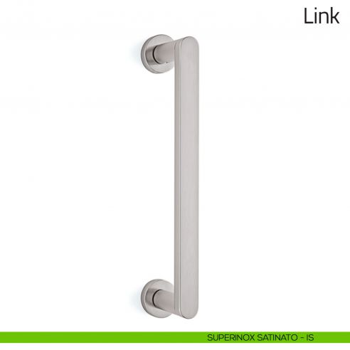 Maniglione per porta Link Olivari superinox satinato