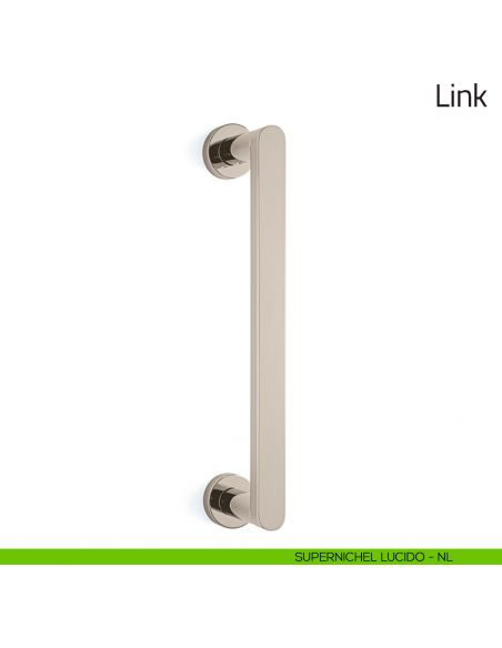 Maniglione per porta Link Olivari supernichel lucido
