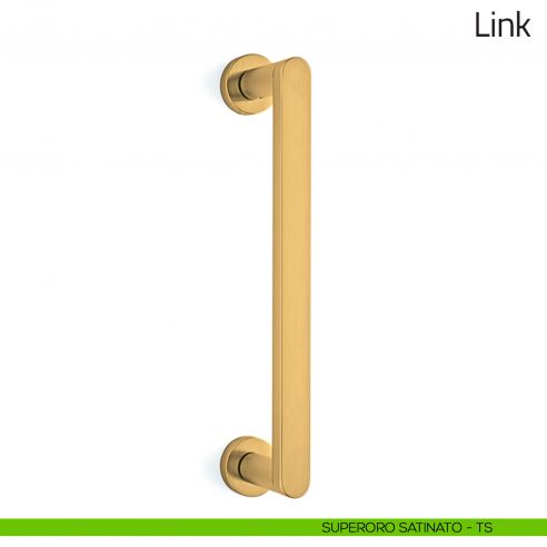Maniglione per porta Link Olivari superoro satinato