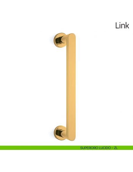 Maniglione per porta Link Olivari superoro lucido