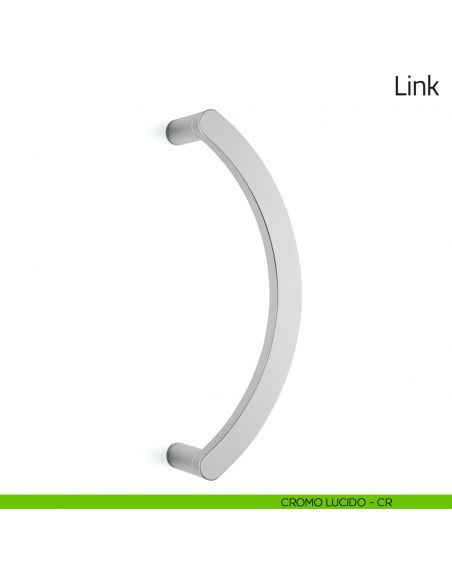 Maniglione per porta Link Olivari zancato cromo lucido
