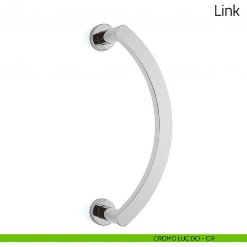 Maniglione per porta Link Olivari zancato cromo lucido