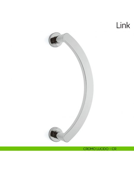 Maniglione per porta Link Olivari zancato cromo lucido