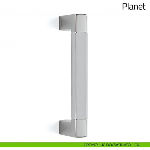 Maniglione per porta Planet Bicolor Olivari cromo lucido/satinato