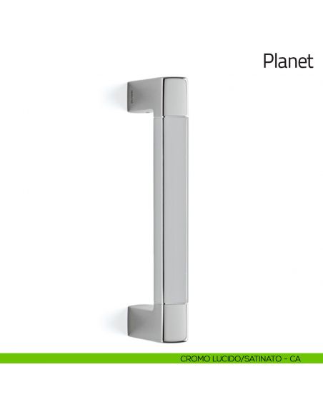 Maniglione per porta Planet Bicolor Olivari cromo lucido/satinato