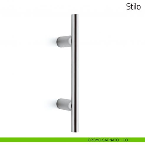 Maniglione per porta Stilo Olivari 245 mm cromo satinato