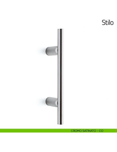 Maniglione per porta Stilo Olivari 245 mm cromo satinato