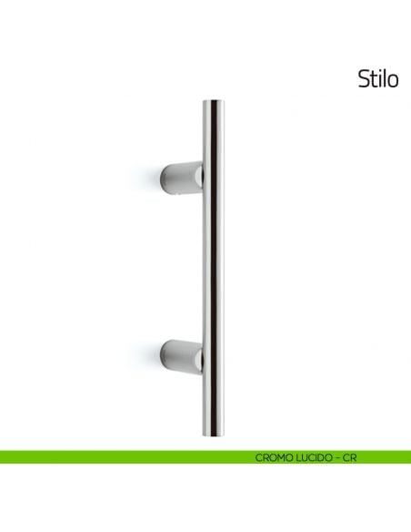 Maniglione per porta Stilo Olivari 245 mm cromo lucido
