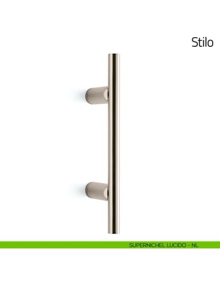 Maniglione per porta Stilo Olivari 245 mm supernichel lucido