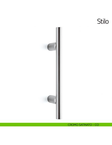 Maniglione per porta Stilo Olivari 338 mm cromo satinato
