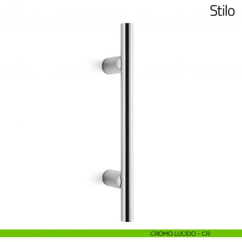 Maniglione per porta Stilo Olivari 338 mm cromo lucido