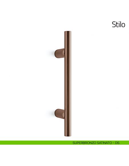 Maniglione per porta Stilo Olivari 338 mm superbronzo satinato