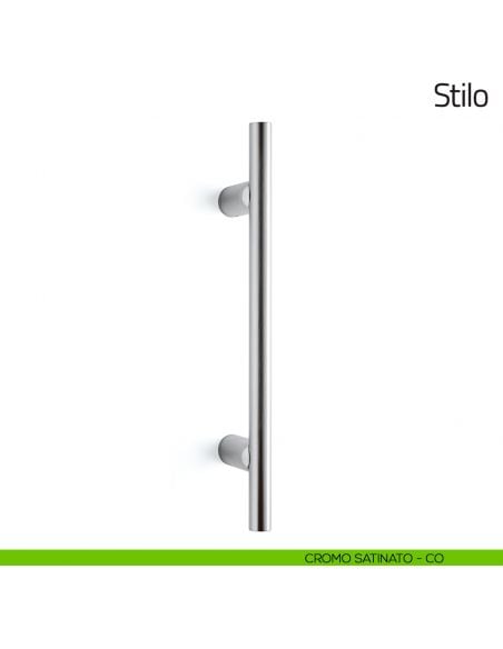 Maniglione per porta Stilo Olivari 445 mm cromo satinato