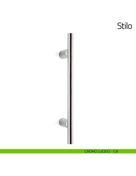 Maniglione per porta Stilo Olivari 445 mm cromo lucido