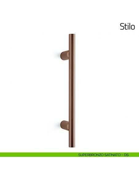 Maniglione per porta Stilo Olivari 445 mm superbronzo satinato