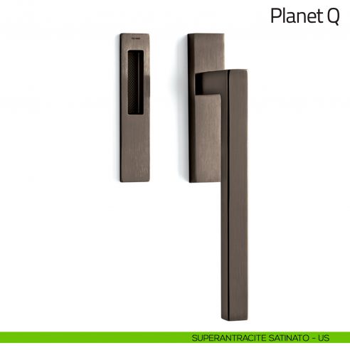 Maniglione per alzante scorrevole Planet Q Olivari singolo superantracite satinato