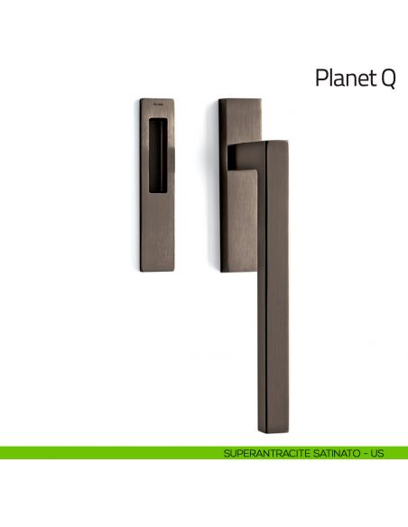 Maniglione per alzante scorrevole Planet Q Olivari singolo superantracite satinato