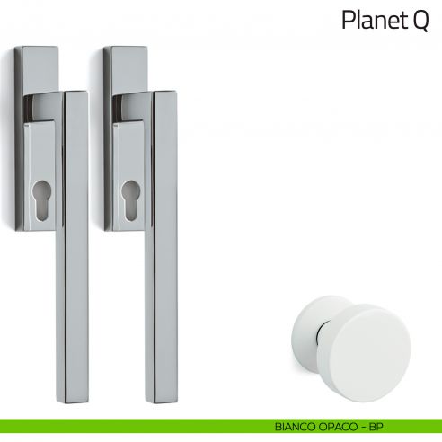 Maniglione per alzante scorrevole Planet Q Olivari accoppiato bianco opaco