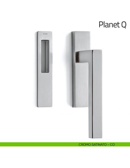 Maniglione per alzante scorrevole Planet Q corto Olivari singolo cromo satinato