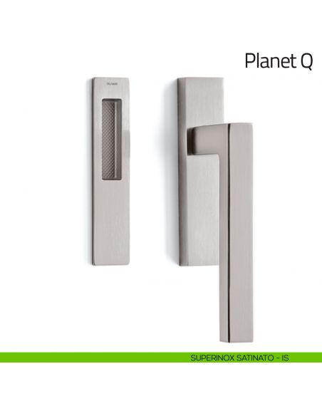 Maniglione per alzante scorrevole Planet Q corto Olivari singolo superinox satinato