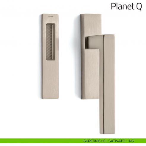 Maniglione per alzante scorrevole Planet Q corto Olivari singolo supernichel satinato