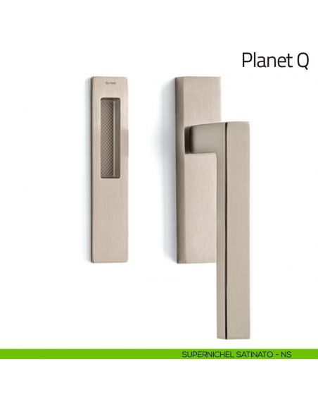 Maniglione per alzante scorrevole Planet Q corto Olivari singolo supernichel satinato