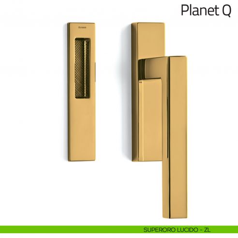 Maniglione per alzante scorrevole Planet Q corto Olivari singolo superoro lucido