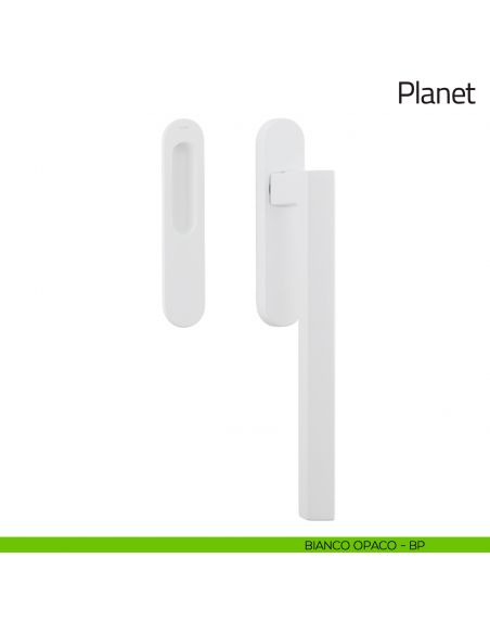 Maniglione per alzante scorrevole Planet Olivari singolo bianco opaco