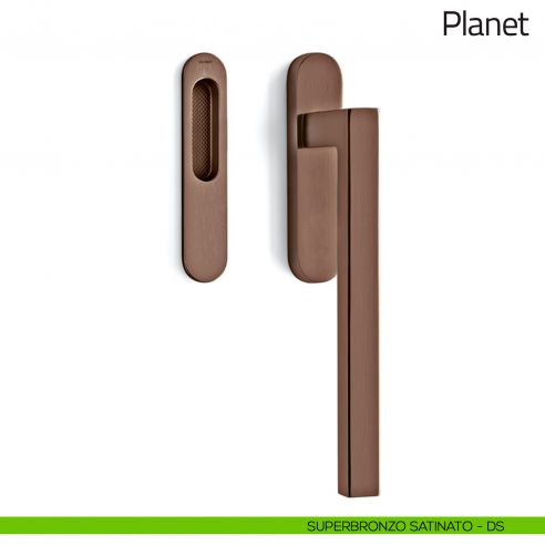 Maniglione per alzante scorrevole Planet Olivari singolo superbronzo satinato