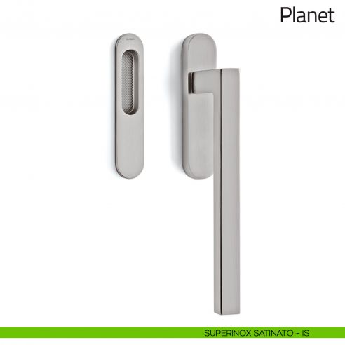 Maniglione per alzante scorrevole Planet Olivari singolo superinox satinato