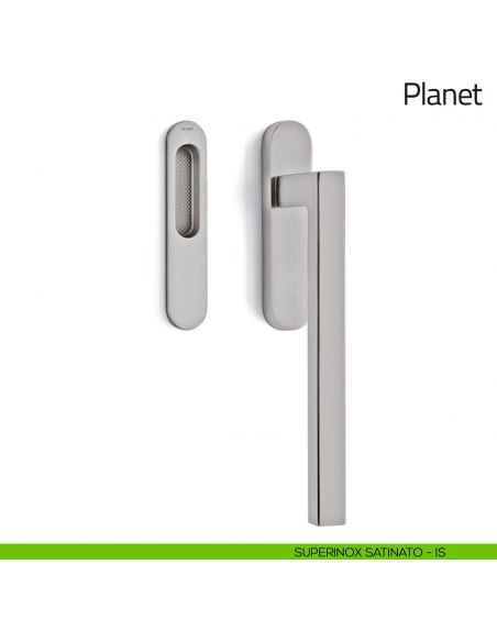 Maniglione per alzante scorrevole Planet Olivari singolo superinox satinato