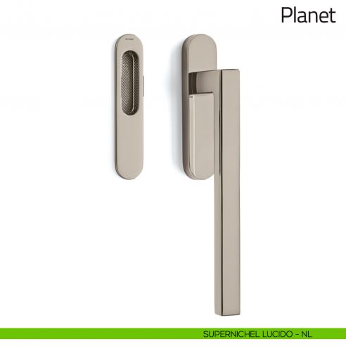 Maniglione per alzante scorrevole Planet Olivari singolo supernichel lucido