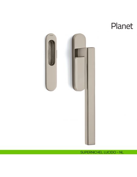 Maniglione per alzante scorrevole Planet Olivari singolo supernichel lucido