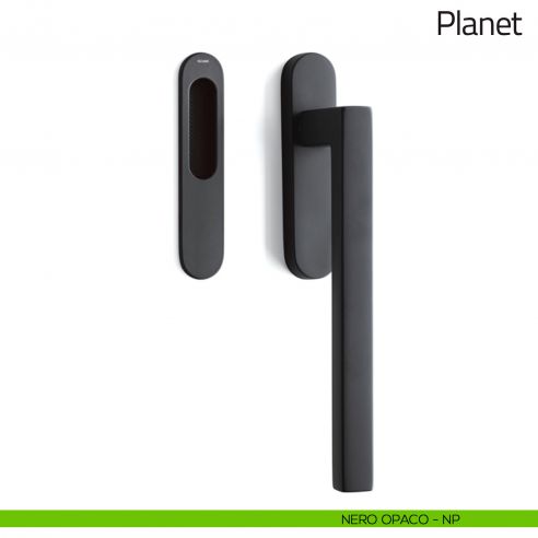 Maniglione per alzante scorrevole Planet Olivari singolo nero opaco