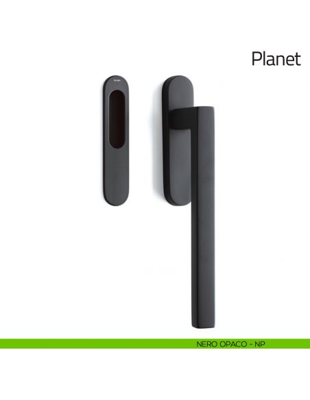 Maniglione per alzante scorrevole Planet Olivari singolo nero opaco