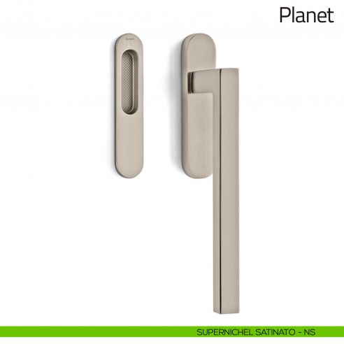 Maniglione per alzante scorrevole Planet Olivari singolo supernichel satinato